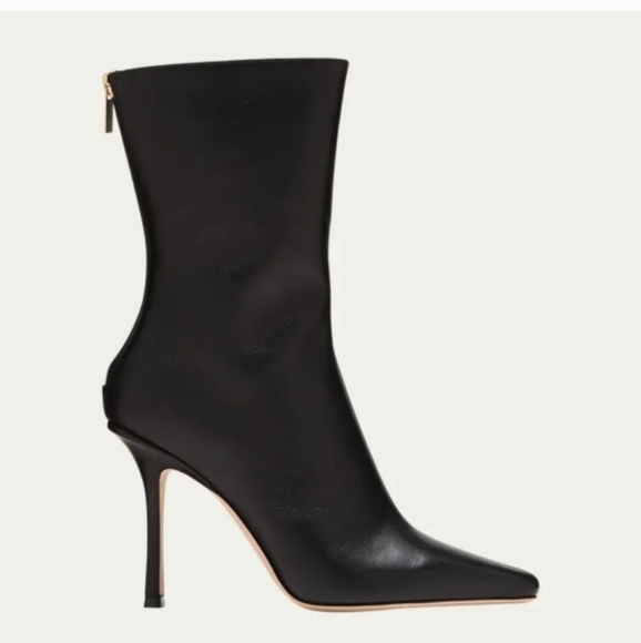 Jimmy Choo Agathe Buttery Soft Supple Italian Leather Quiet Luxury Ankle Boot - Picture 2 of 13